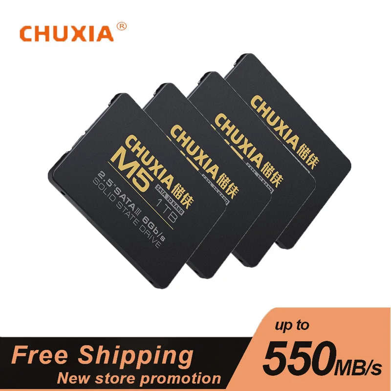 

Жесткий диск SSD CHUXIA 2,5, SATA3, 128 ГБ, 256 ГБ, 512 ГБ, 120 ГБ, 240 ГБ, 480 ГБ, Внутренний твердотельный жесткий диск для настольных ПК и ноутбуков