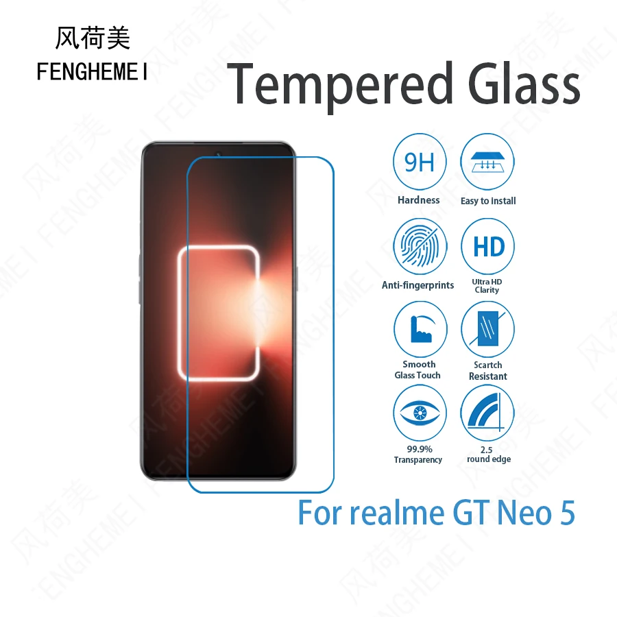 5 шт./партия, Защитное стекло для экрана Realme GT Neo 5