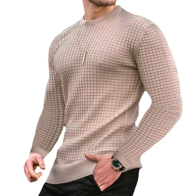 

Men's Clothing Sweater Men's Long T-shirt Spring and Autumn Daily Standard Casual Pullover Men's Sweater T-shirt