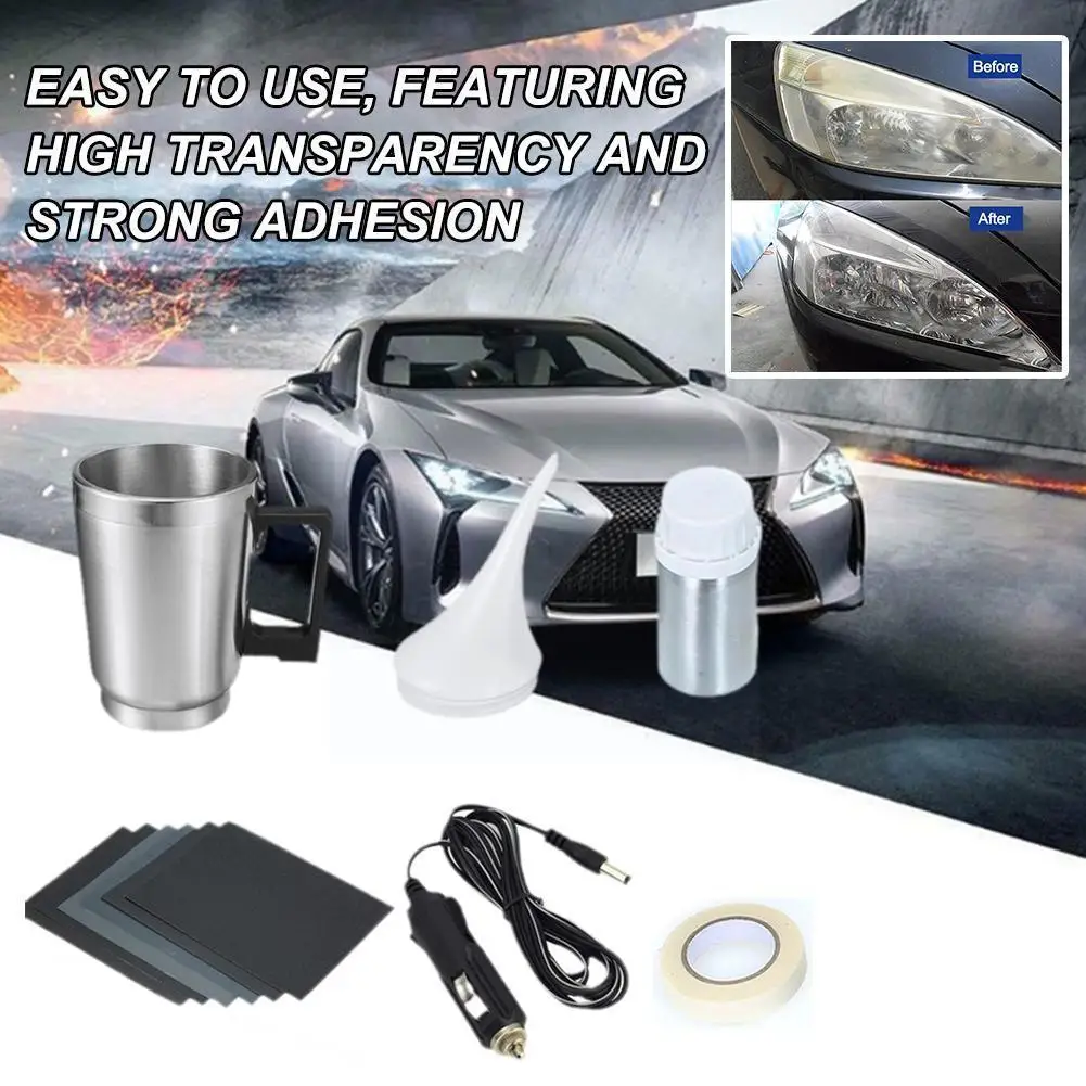 

car headlight polish restoration kit Polisher Polymer Polishing Headlight Kit light scratch repair Car Liquid Repair Car Ki A2L2