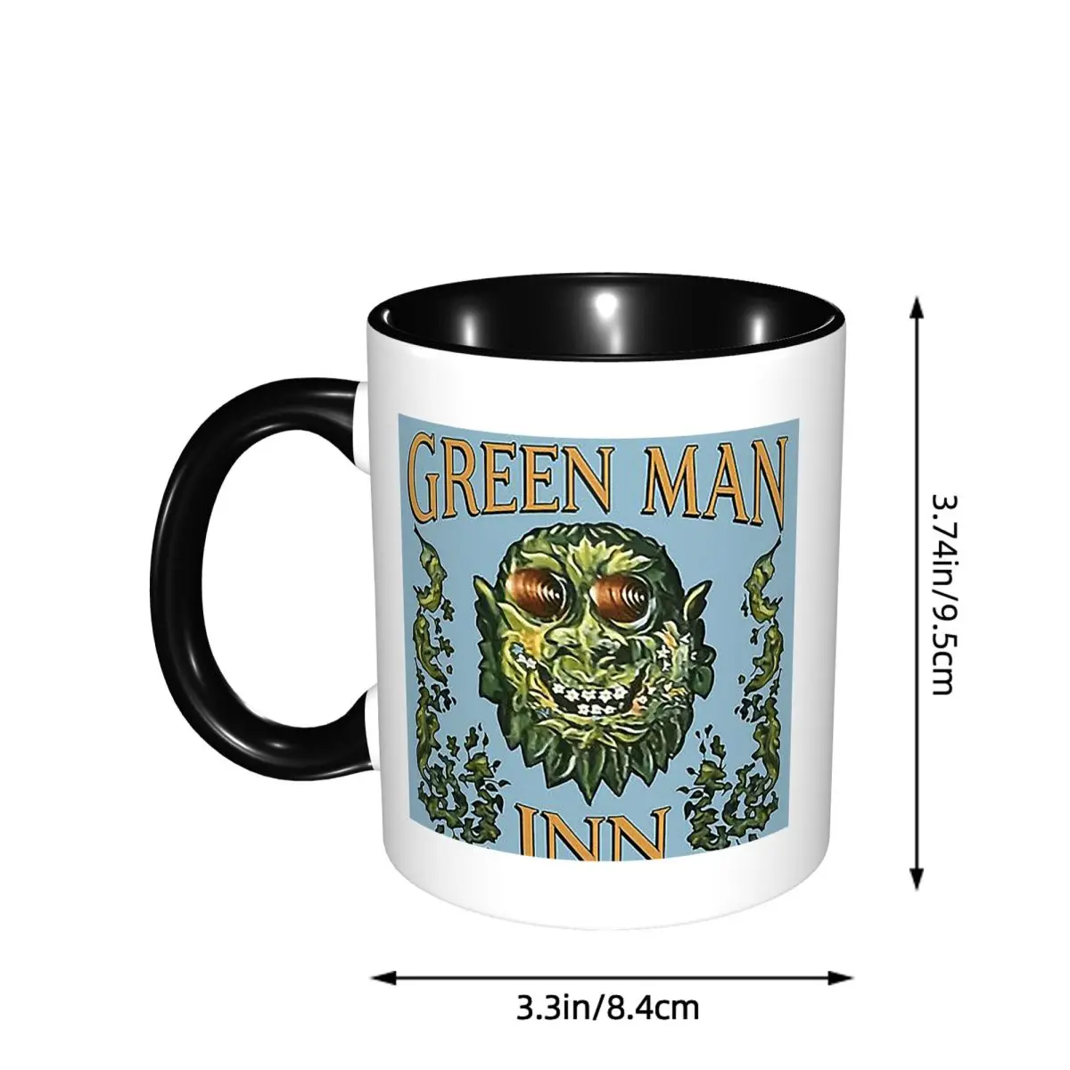 Фото Кружка The Green Man Inn - Забавная керамическая кружка «Плетеный Человек» для кофе, чая, молока, подарок для женщин и мужчин №5