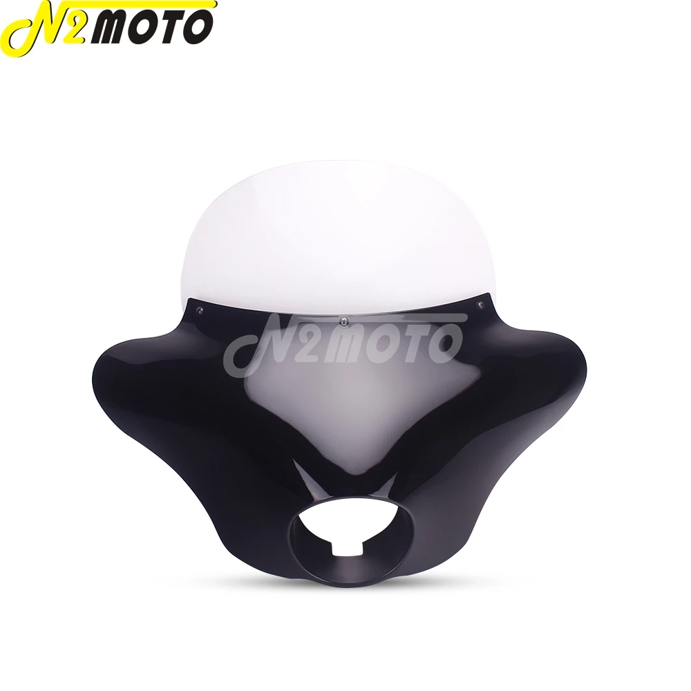 

Мотоциклетный передний внешний обтекатель с крылом летучей мыши, обтекатель фар, козырек, маска, экран лобового стекла для Harley Dyna Sportster Street 750