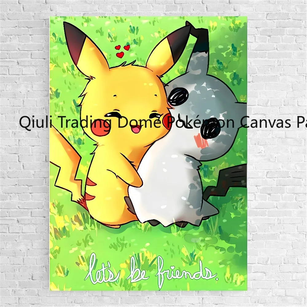 Картины на холсте из аниме Покемон Пикачу Charizard Room Home Hd-печать художественные