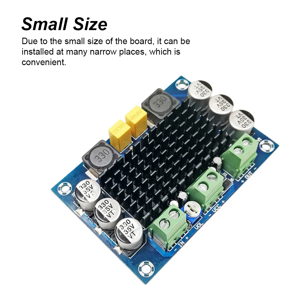 

Amplifier Board DC 12-26V Dual Channel Portable Professional 100W 100db Indoor Music Television Amplifying Module