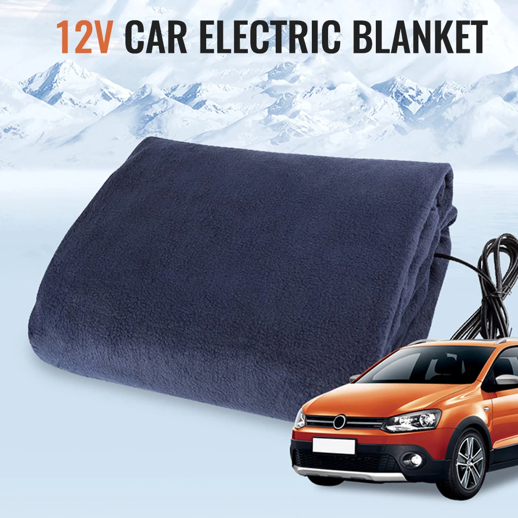 

Car Electric Heating Blanket Portable Warmer Heater Solid Color 145x100cm