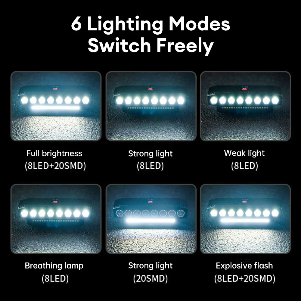 Фотовспышка для велосипеда дБ 6 внешних аккумуляторов