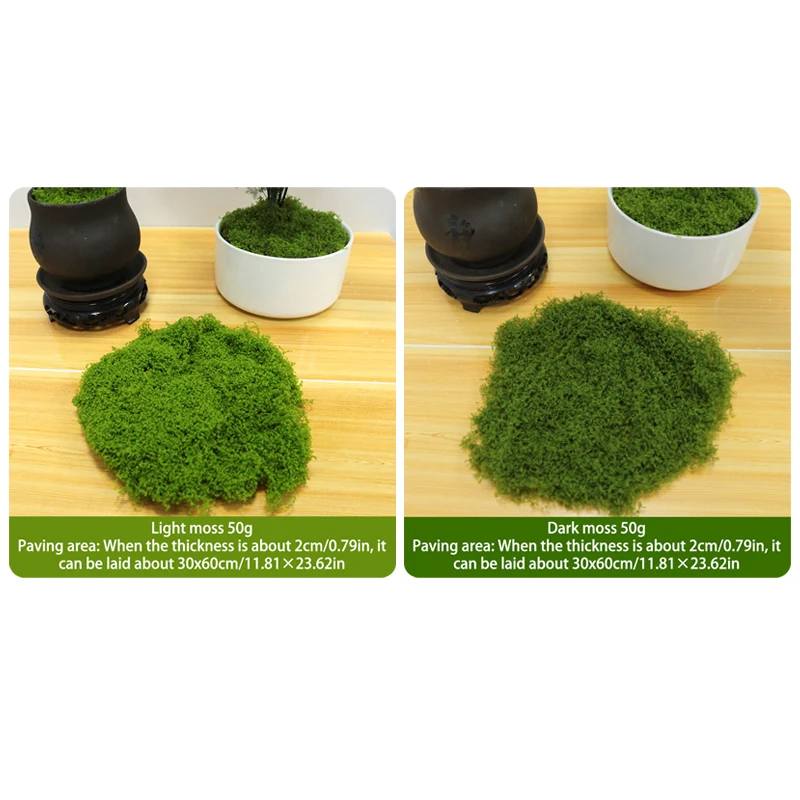 Искусственный Мох 50 Г Зеленая Синтетическая Трава Для Творческого Декора