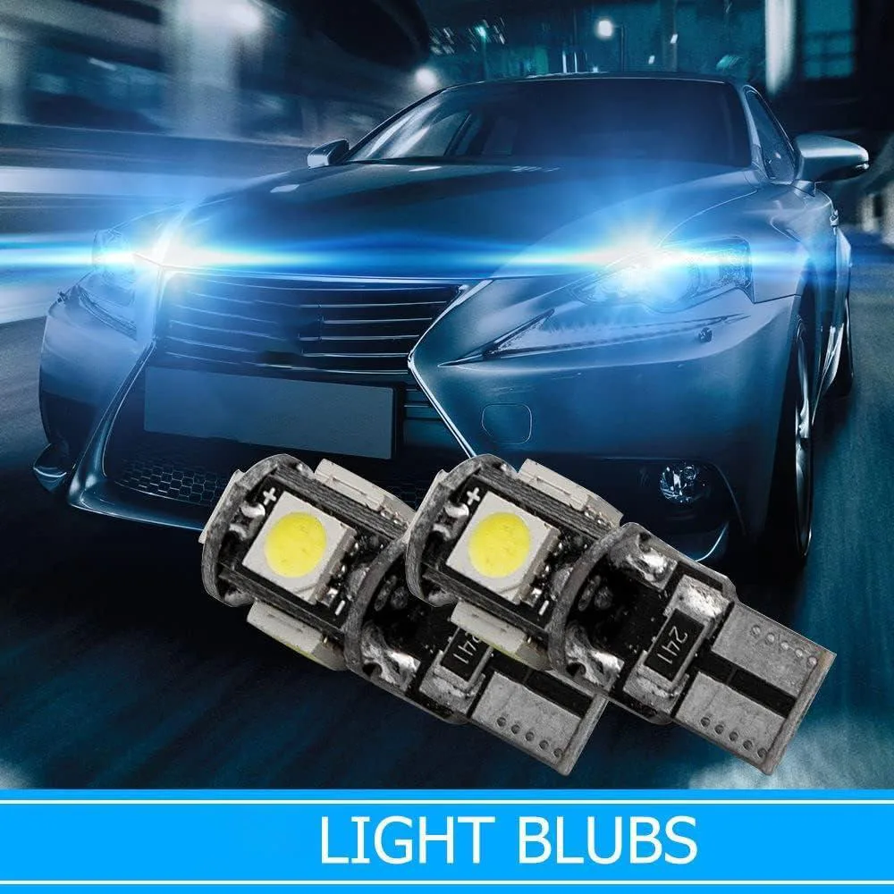 2 шт. автомобильные лампы 12 В T10 5050 SMD