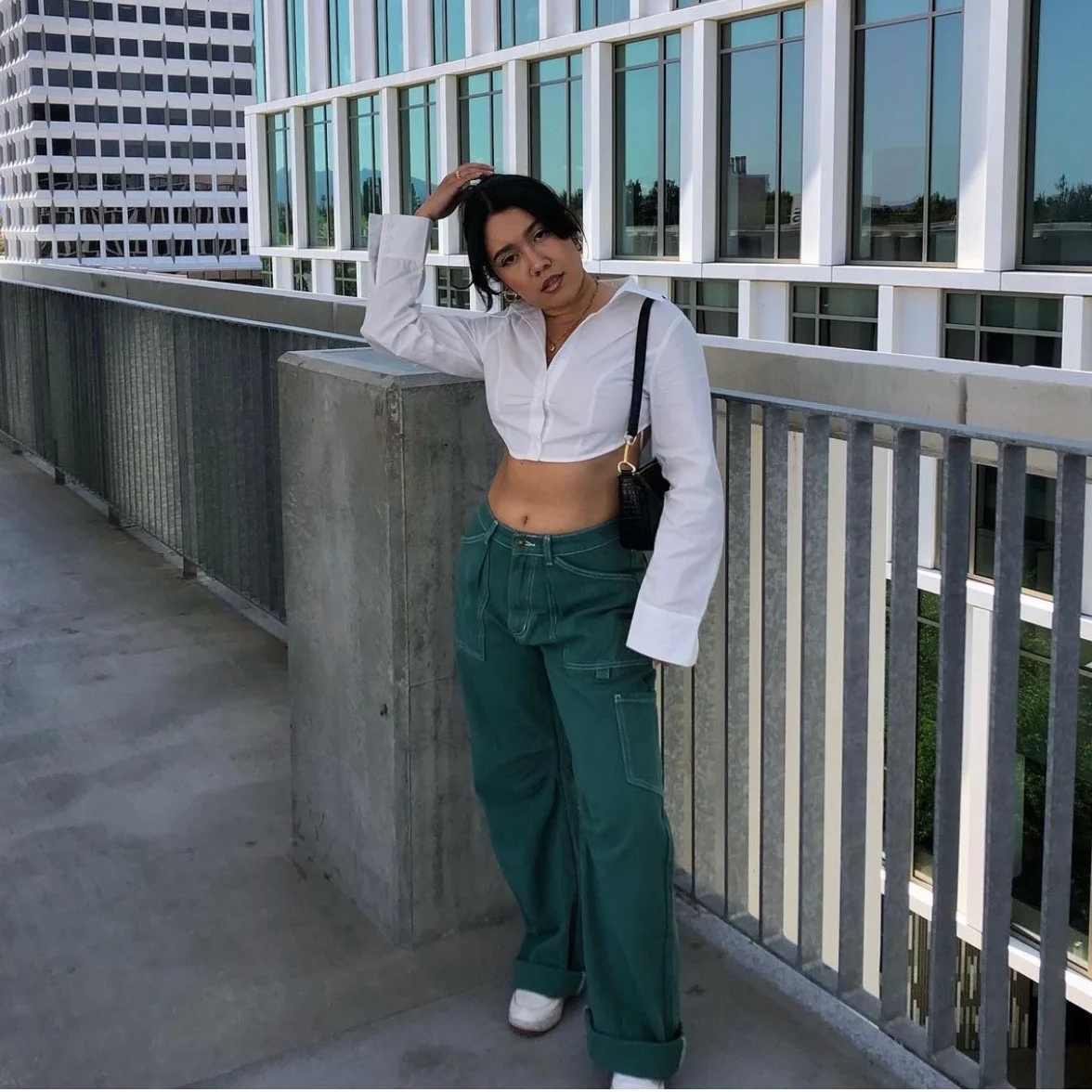 

Cargo Pants Women Baggy Y2k Jeans Carpenter Straight Leg Loose And Wide Denim Pants Vintage Clothes 90s
