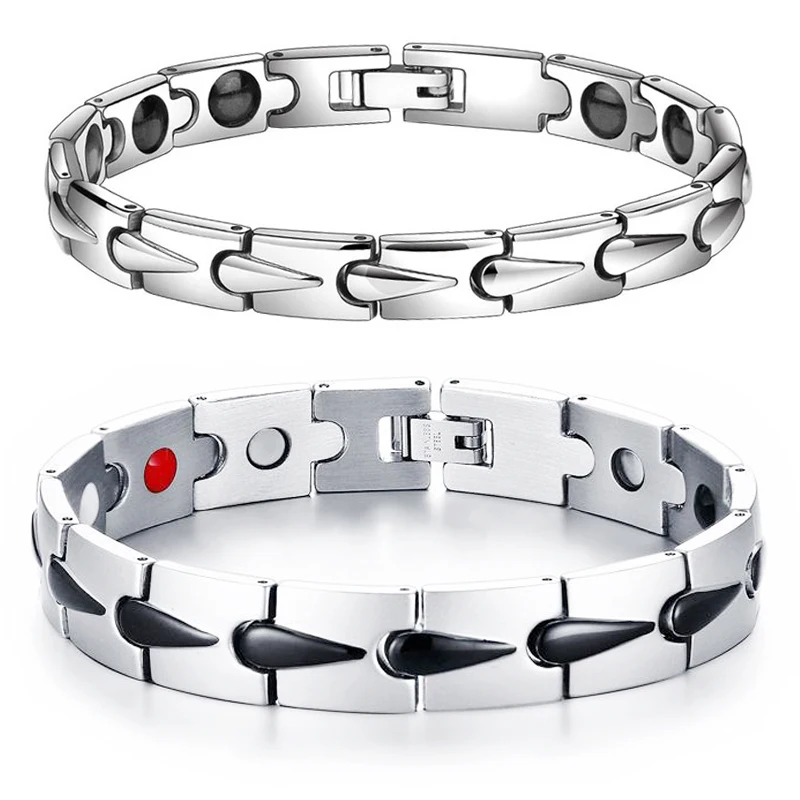 

Teardrop-shaped Magnetic Bracelets Titanium Therapy Bracelet Pain Relief for Arthritis 3200 Gauss Magnets Carpal Tunnel Syndrome