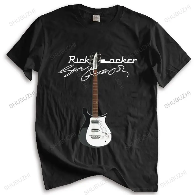 Лидер продаж мужская брендовая футболка летняя хлопковая Ricken Backer с гитарой