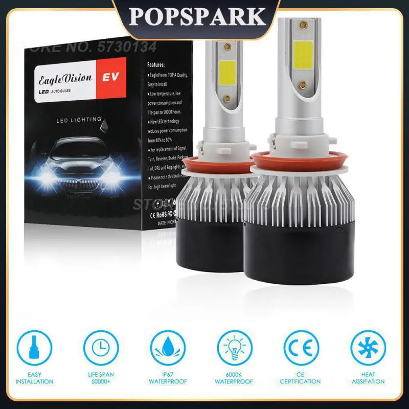 

Practical Auto Headlamp Waterproof Automotive Led Headlamp Universal Dc 9-32v Fog Lamp Car Accessories Durable Car Headlight