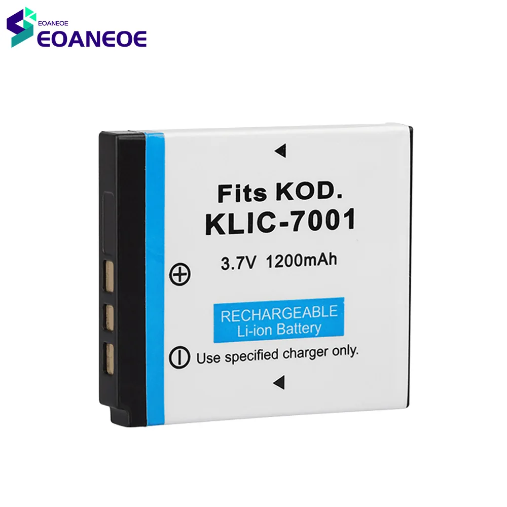Для KODAK K7001 KLIC-7001 Easyshare M863 2022 Новый 3,7 в 1200 мАч литиевый аккумулятор для цифровой камеры литий-ионные батареи