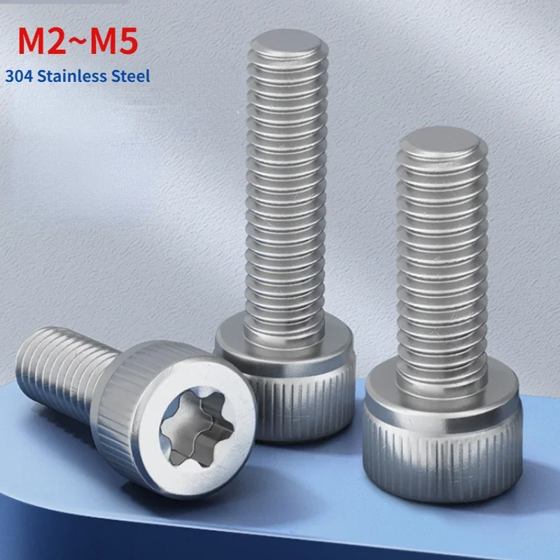 

M2 M2.5 M3 M4 M5 304 шестилопастная звездообразная головка из нержавеющей стали винт звездообразная головка болты
