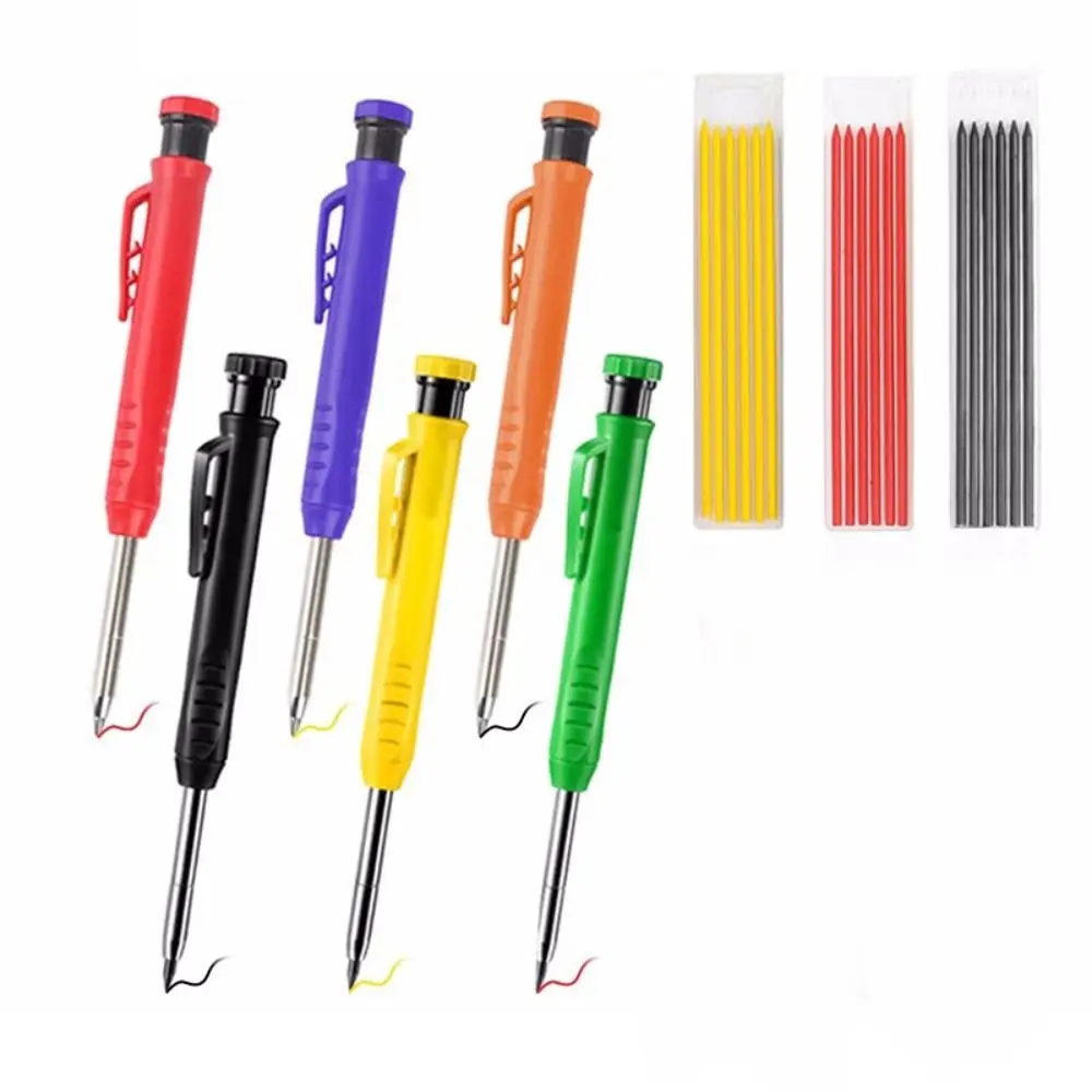 

Carpentry Woodworking Tools 6 Colors Marking Scriber Set for Woodworking