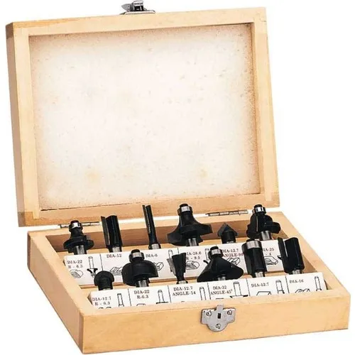 

Einhell 12 Piece Wood Milling Cutter Bit Set (Fs 12)