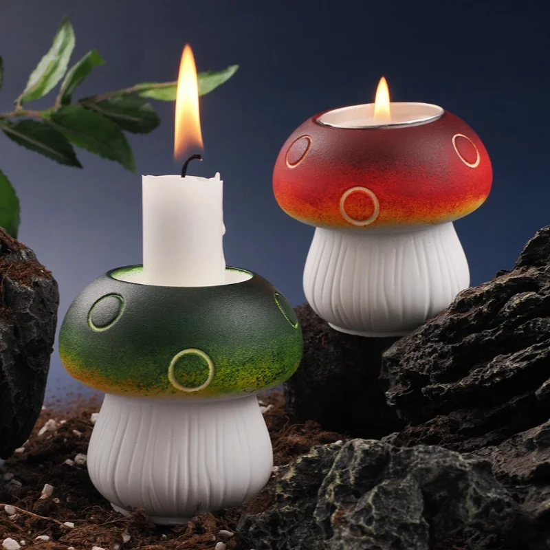 Подсвечник в виде гриба сделай сам силиконовая форма гипсовое украшение для