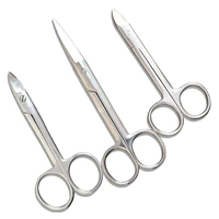 1pcs stainless steel scissors bent welding scissor jewelry clamps welding shears for jewelry making repair tools
