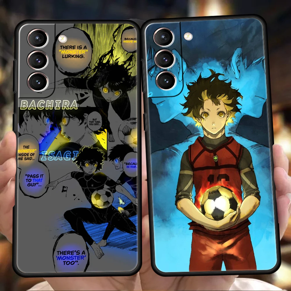 

Blue Lock Anime Phone Case for Samsung Galaxy S22 S21 S20 Ultra S21 S20 FE S22 S21 S20 S10 S9 Note 20 10 Lite Silicone Shell Bag