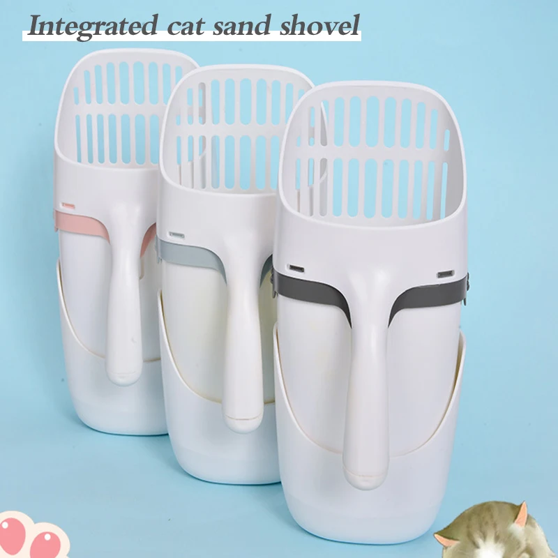 

2-In-1Cat Litter Shovel Portable Pet Litter Sifter Hollow Cat Litter Pet Water Purification Spoon Cat Tray Box Cleaning Supplies