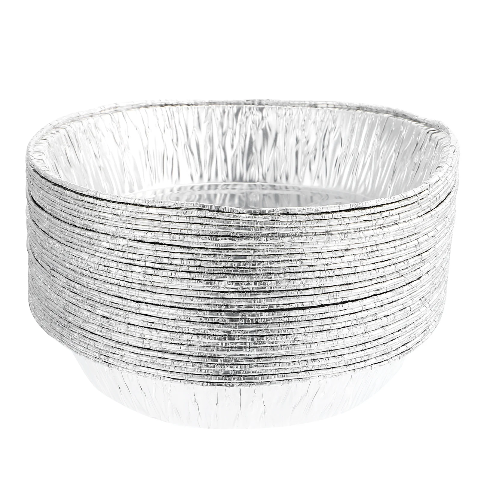 

Foil Pans Tins Baking Air Fryer Pan Pie Plate Round Pizza Food Aluminum Barbecue Cake Meal Quinche Prep Disposable Serving Out
