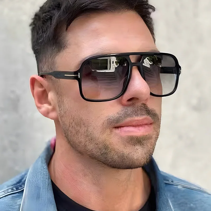 Классические мужские солнцезащитные очки большого размера новые винтажные