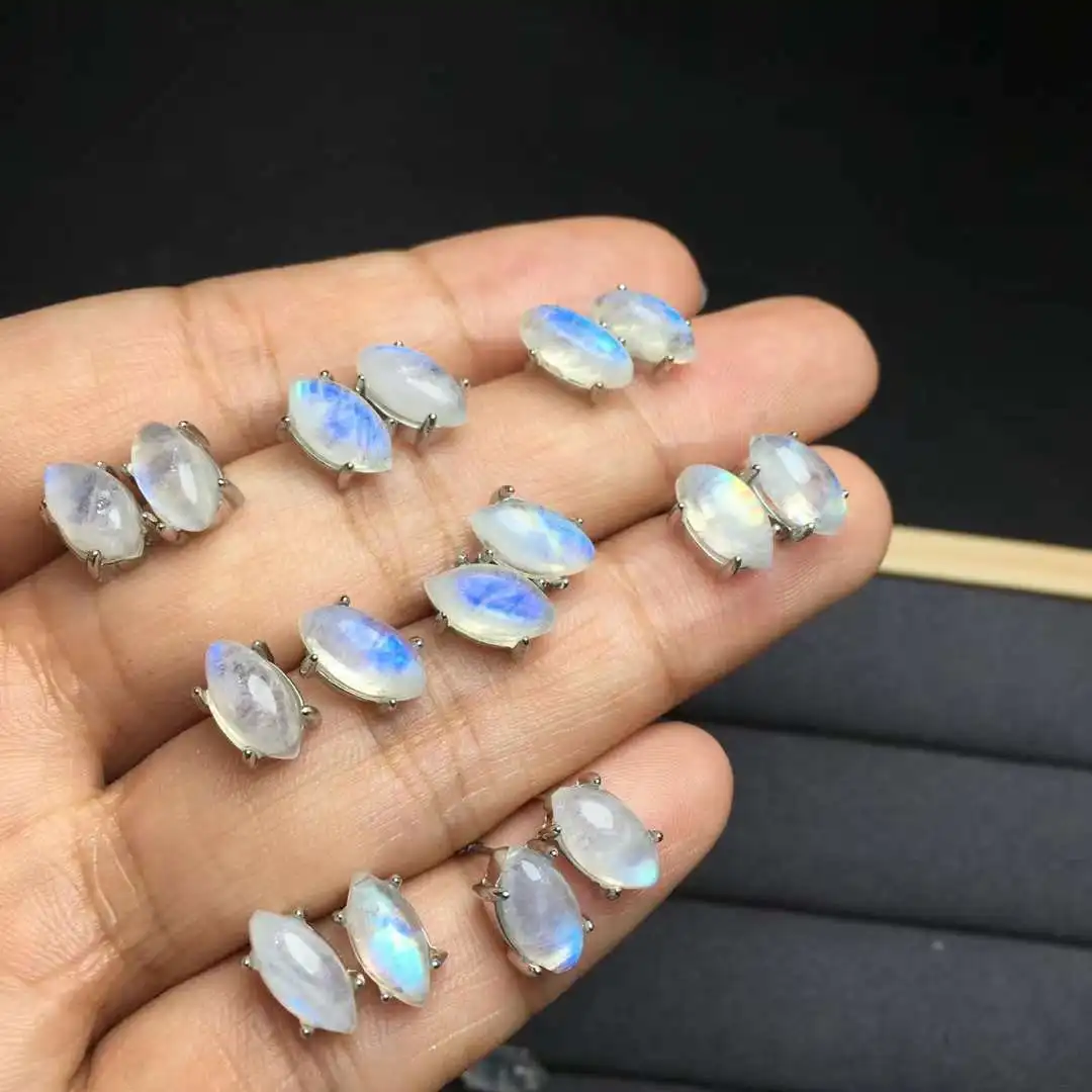 Женские серьги-гвоздики из серебра 925 пробы