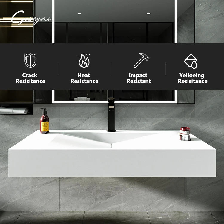 Оптовая продажа с завода современный туалетный столик для ванной прямоугольная