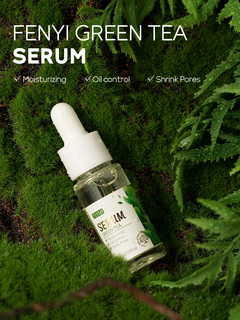 

Fenyi Green Tea Serum 17ml Moisturizing Oil Control Shrink Pores Balance Oil Secretion Reduce The Appearance Of Melanin 1pcs