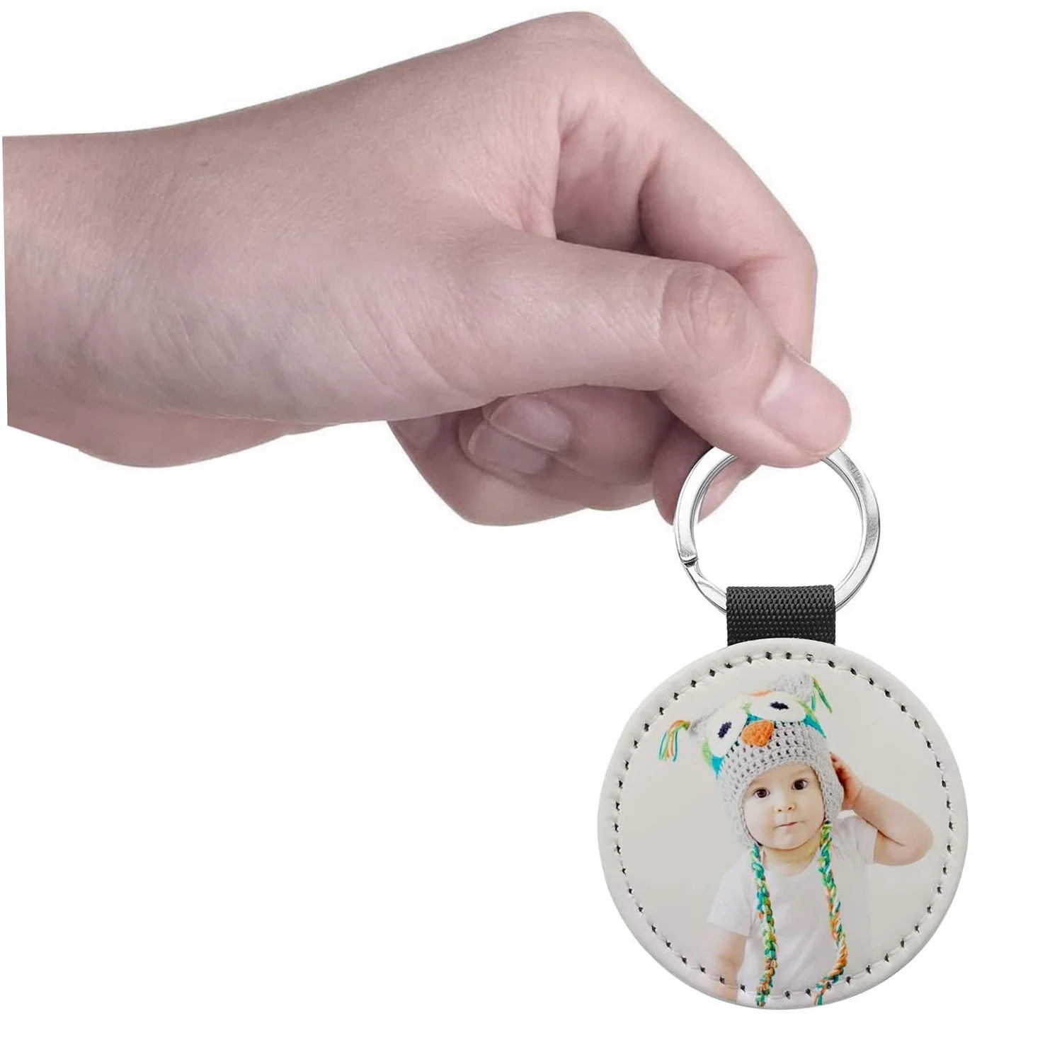 10 упаковок брелок для сублимации блестящий из искусственной кожи ключей сделай