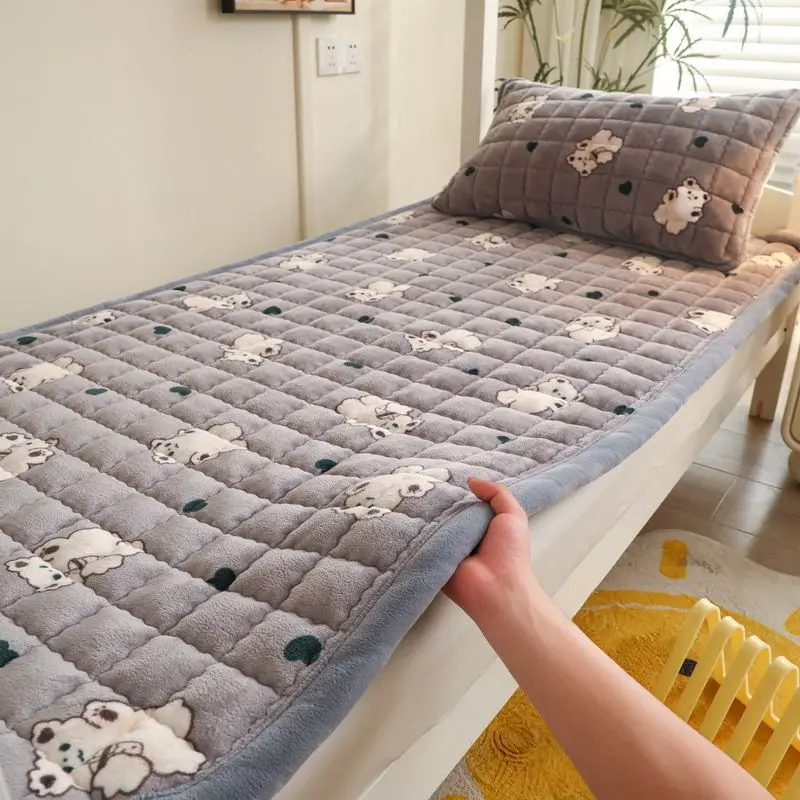 1 шт. мягкие наматрасники для домашнего общежития зимние теплые молочные