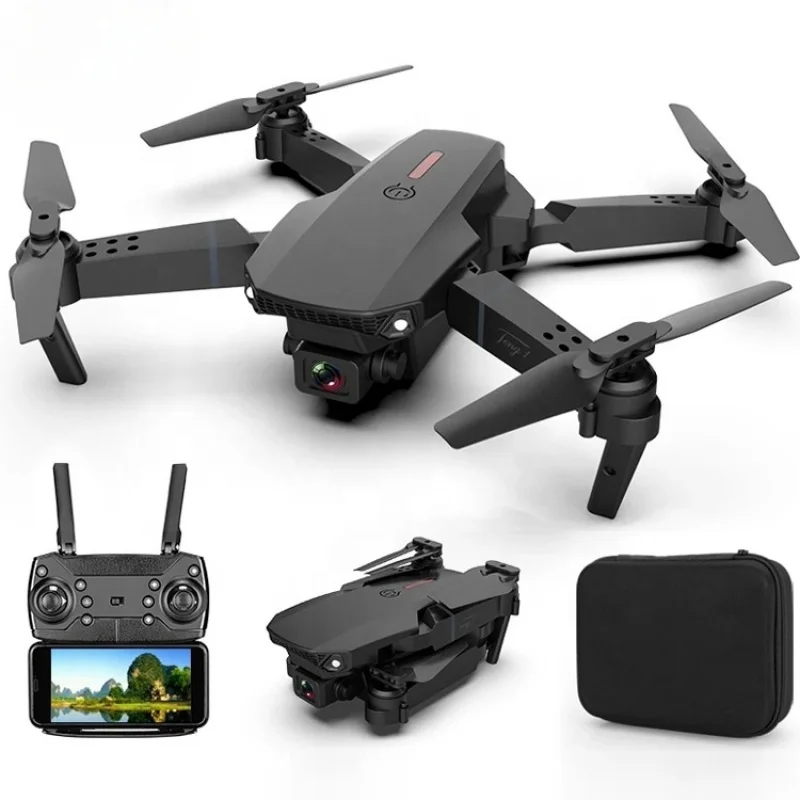 

E88 Pro Dron 4K HD Dual Camera Visual Positioning 1080P WiFi Fpv Mini Drone Height Preservation Rc Quadcopter