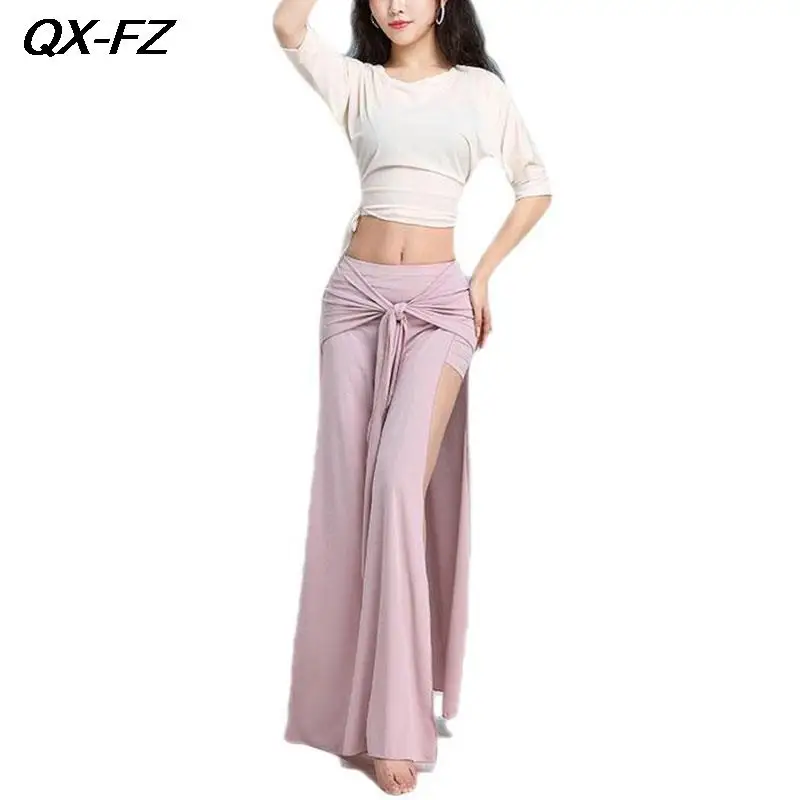 

Женский костюм для танца живота, длинный костюм с разрезом, одежда для выступления на сцене, 2023