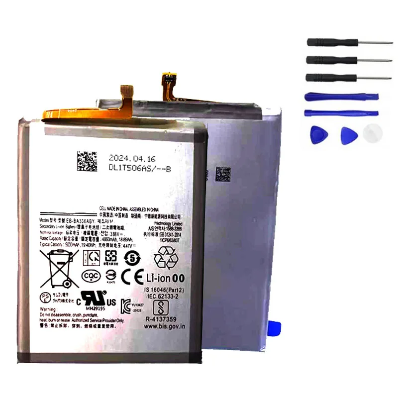 Аккумулятор 5000 мАч EB-BA336ABY EB-BA336ABS для Samsung Galaxy A53 SM-A5360 A5360 A33 5G аккумулятор +