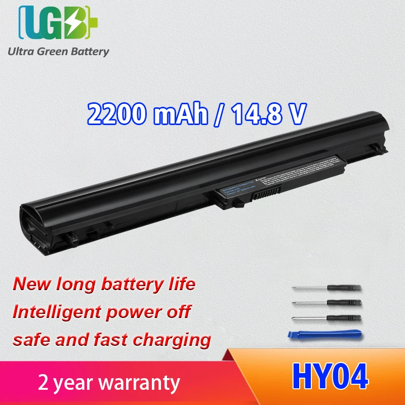 UGB Новый HY04 Аккумулятор для HP HSTNN-LB4U HSTNN-UB4U Q124 Q126 718101-001 Аккумулятор для ноутбука 2200 мАч 14,8 в