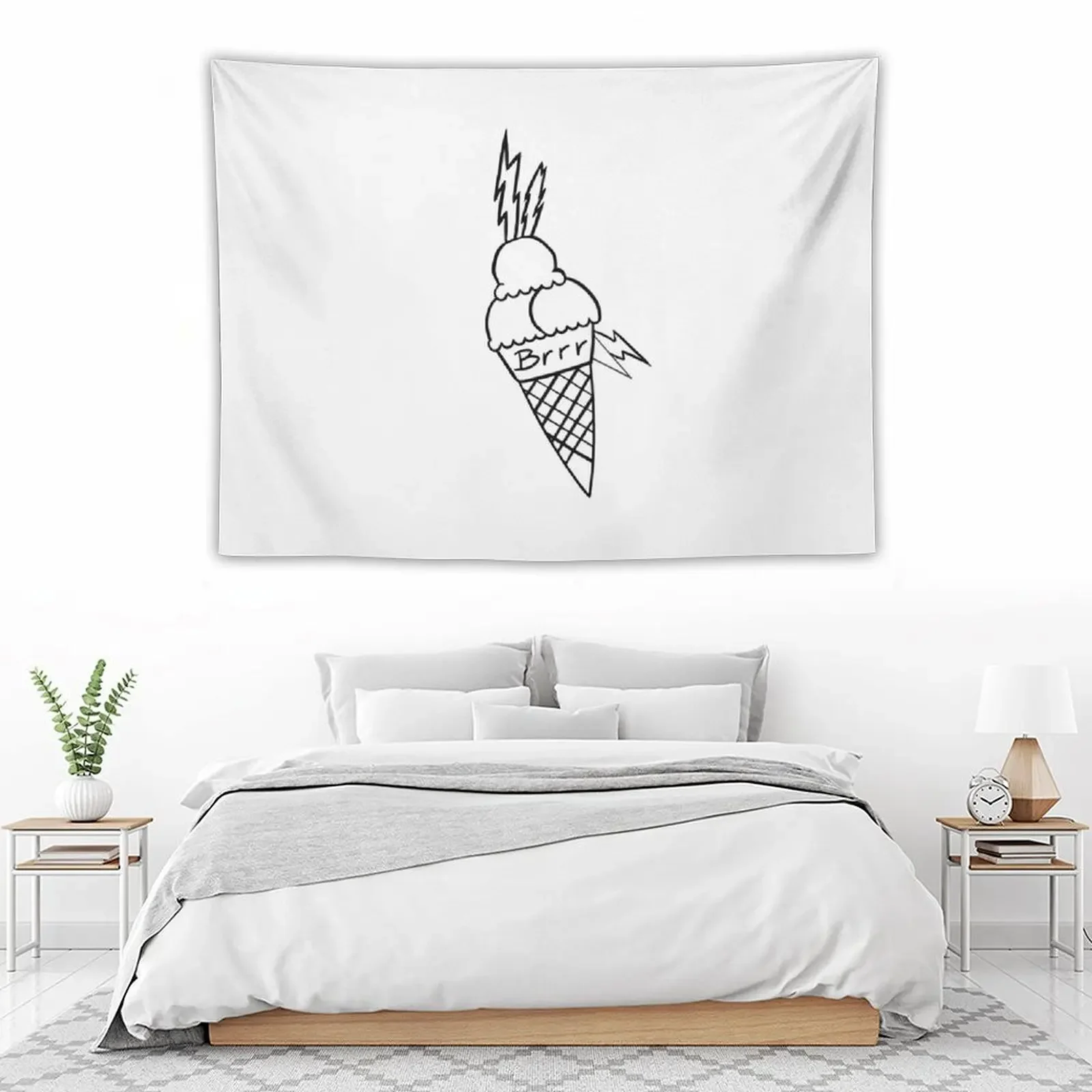 Гобелен для мороженого brr декор комнаты милые обои домашний комнатный корейский