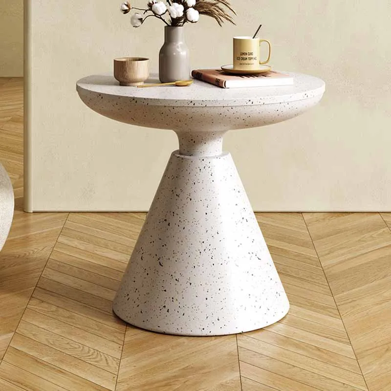 

Сидячий письменный стол для книг, белый круглый минималистичный стол для спальни, входной стол для ноутбука, мебель для балкона