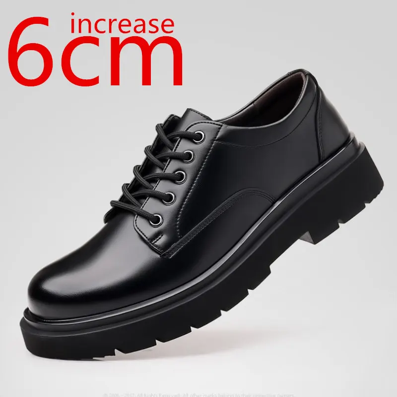 

Men Heightening Shoes Leather Business Dress Interior Increased 8cm Leather Shoes Men's Leisure Increasing Wedding Leather Shoes