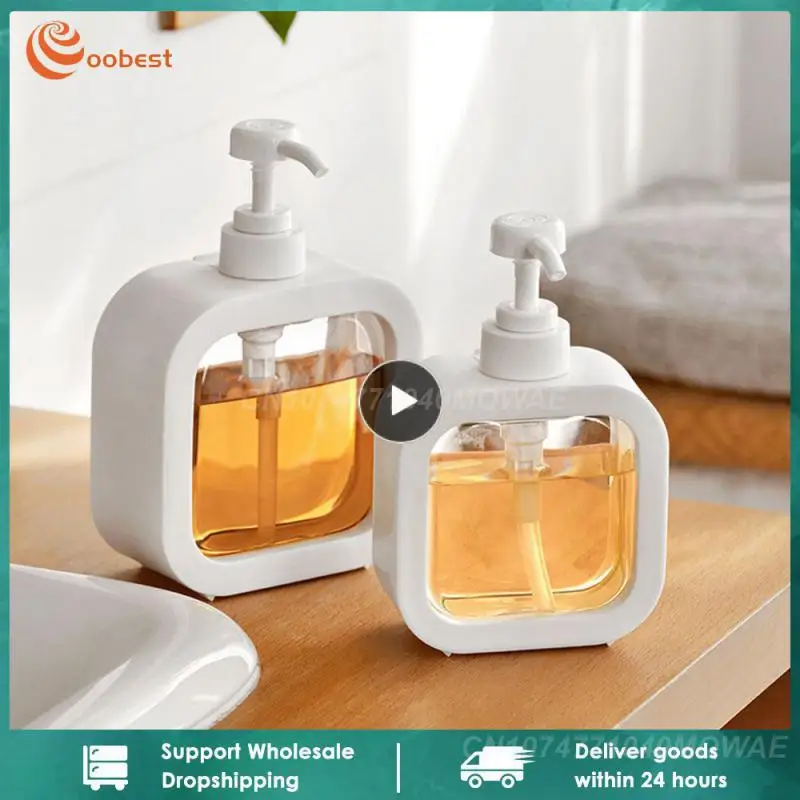 

1~8PCS 300/500ml Bathroom Soap Dispensers Refillable Lotion Shampoo Shower Gel Holder Portable Travel Dispenser Empty Bath Pump