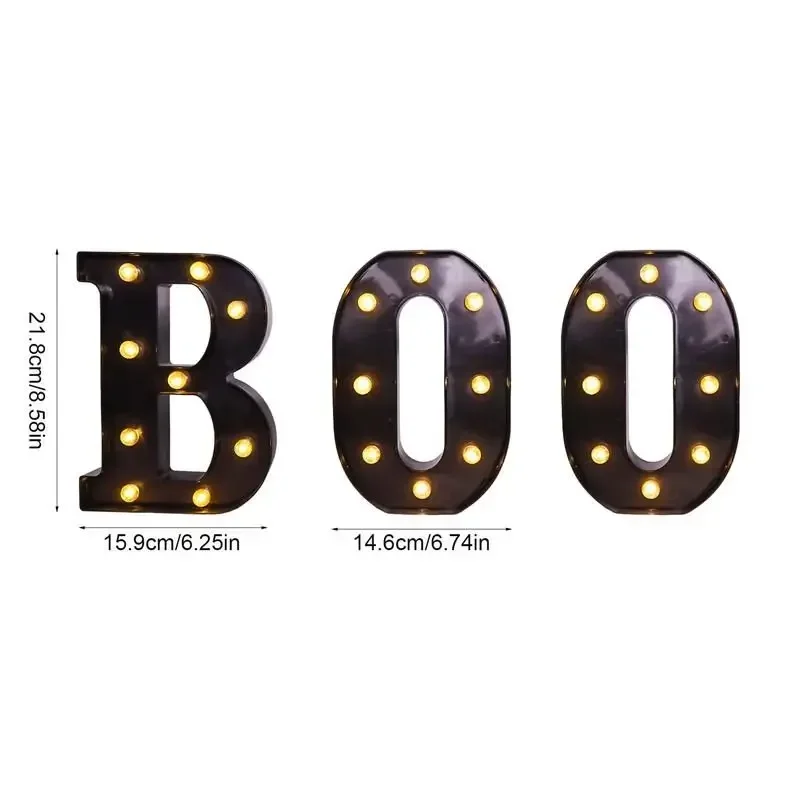 Светящиеся буквы на Хэллоуин