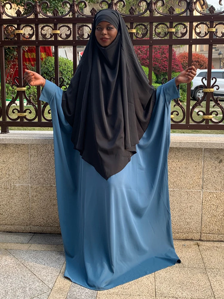Butterfly Abaya Black Ramadan Gown Muslim Prayer Garment Jilbab for Women Islamic Outfit Dubai Abayas Khimar Long Hijab Dress