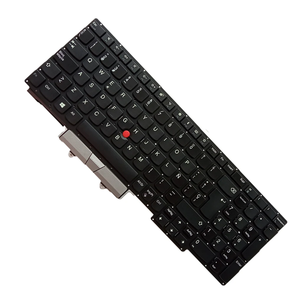 

Keyboards Fluent Typing Clear Spacing Pointer Laptop Parts Black Accessories Keypads Replacement for Thinkpad E15 GEN 1