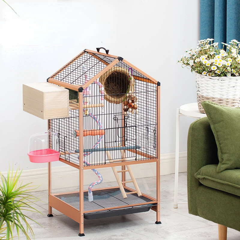 

budgie large bird cages parrot stand feeder quail outdoor bird cages pigeon luxury gaiola de passarinho Pet Products YY50BC