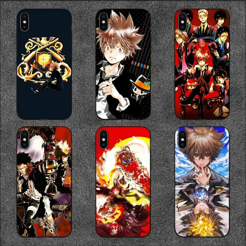 Чехол для телефона Katekyo Hitman Reborn Anime для iPhone 11 12 Mini 13 14 Pro XS Max X 8 7 6s Plus 5 SE XR.