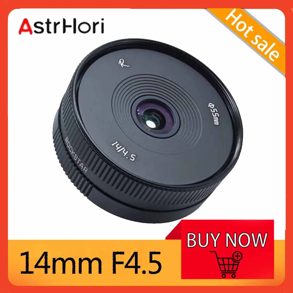 

AStrHori 14mm F4.5 Ultra Wide Angle APS-C Manual Lens MF Camera Street Photography Compatible with E/X/Z/M43/EF-M Mount
