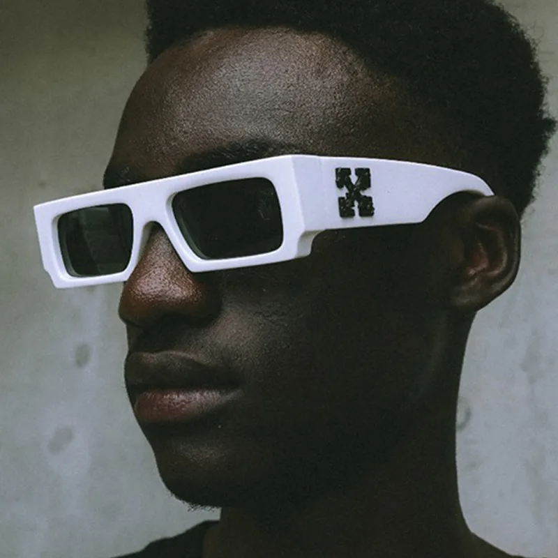 

New Black/white Rectangle Sunglasses Man Driving Shades Male Sun Glasses Brand Designer Outdoor leisure Tourism Glasses