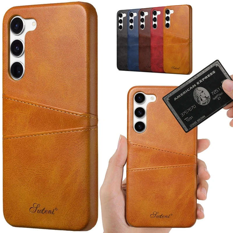 

Fashion Back Wallet Cards Slot Phone Case For Huawei P50 P40 P30 Pro Mate 40 Pro Plus Mate 30 Solid Color Leather Back Cover