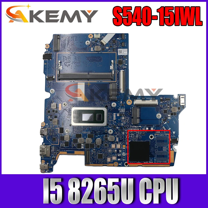 

For Lenovo ideapad S540-15IWL laptop motherboard with CPU I5 8265U UMA 4GB RAM FRU 5B20S42213 DDR4 100% Fully Tested