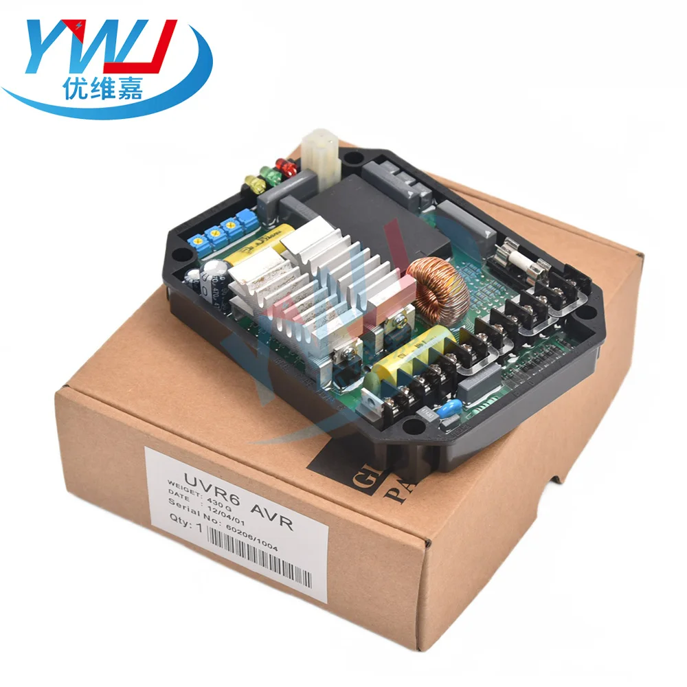 Фото Регулятор напряжения UVR6 AVR Mecc Alte для генераторов, стабилизатор, 1-3-фазный регулятор для дизельных генераторов Mecc Alte, запчасти №3
