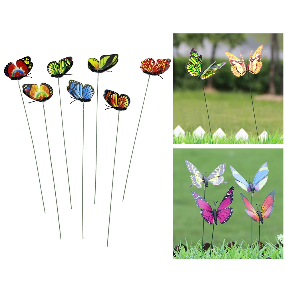 

Decor Stakes Garden Yard Decorations Ornaments Decoration Lawn Butterflies Sticks Flower Stake Pinwheels Bed Clearance Outdoor